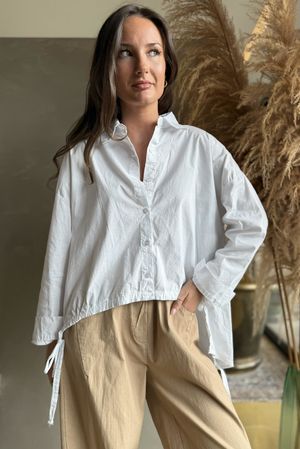 Paloma French Tuck Shirt White